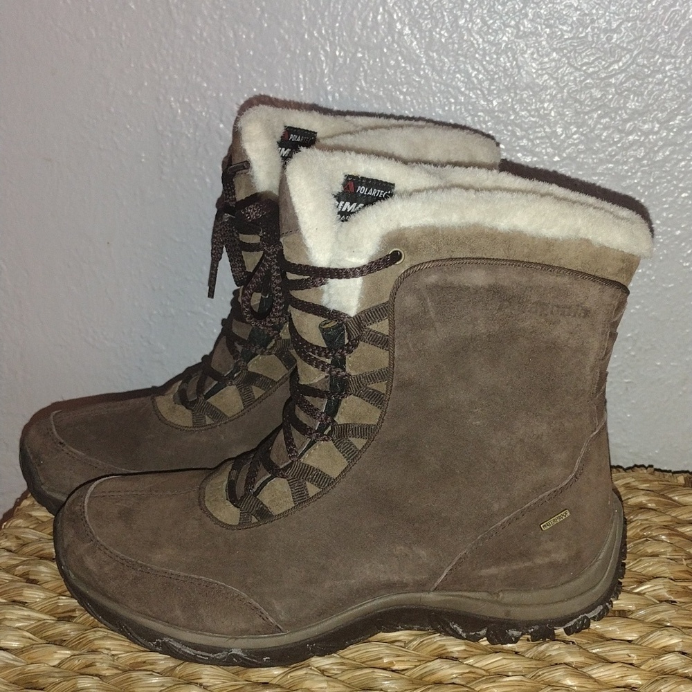 Patagonia Lugano Lace Espresso Waterproof Polartec Mid Boot 6/7 - Picture 3 of 8